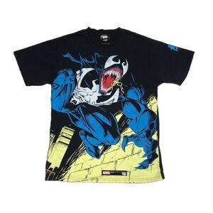 Marvel HUF Venom Black Comic Streetwear Y2K Grunge Spiderman Retro